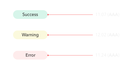 Example of black text on light colored background